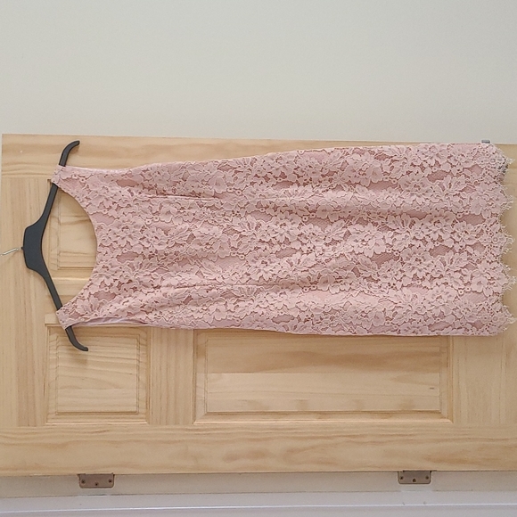 Jacques Vert Mother of the Bride/Groom lace dress with chiffon overlay - Picture 3 of 3